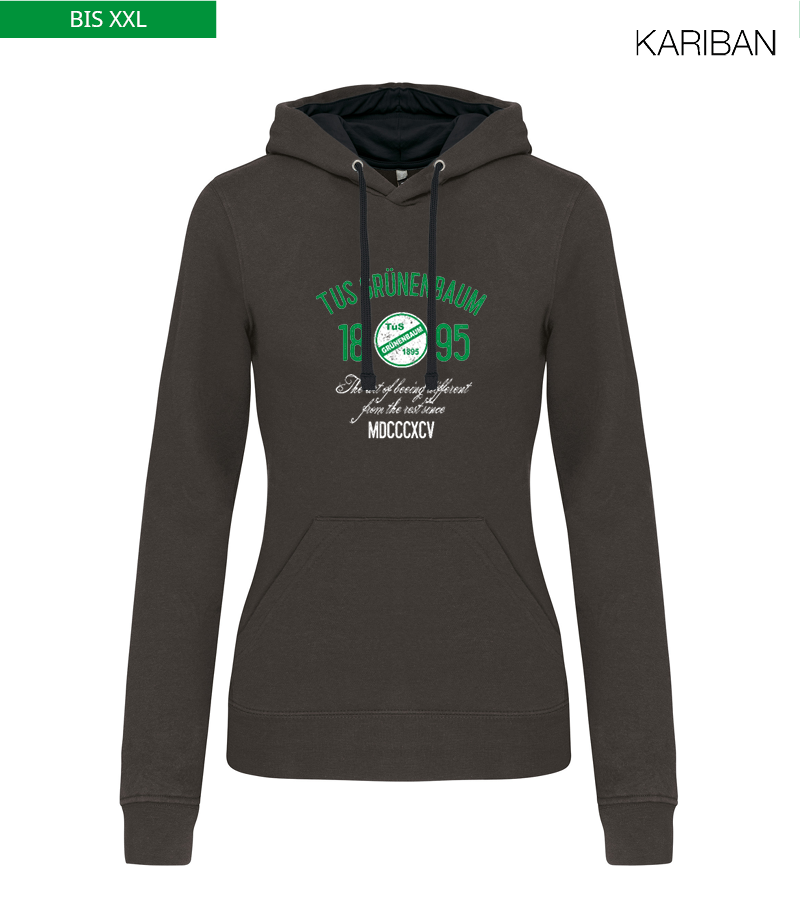 Kariban Damen Hoodie Dark Grey Black "Isack"